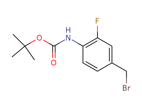 CARBAMIC ACID, [4-(BROMOMETHYL)-2-FLUOROPHENYL]-, 1,1-DIMETHYLETHYL ESTER