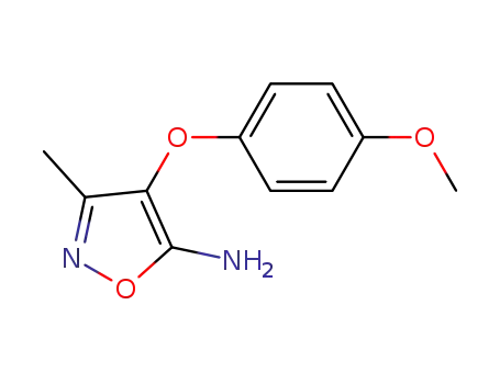 Molecular Structure of 166964-11-0 (4-(4-Methoxyphenyl)-3-methylisoxazol-5-amine)