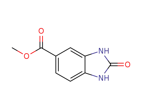 Molecular Structure of 106429-57-6 (5-CARBOXYBENZIMIDAZOLONE METHYL ESTER)