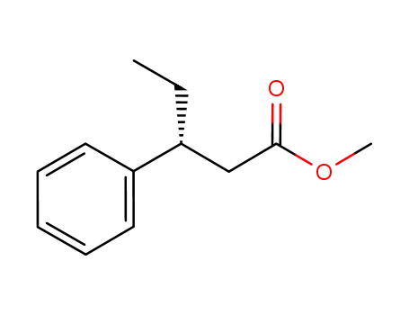 Molecular Structure of 2880-06-0 ((R)-(+)-methyl 3-phenylpentanoate)