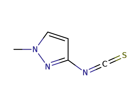 Molecular Structure of 114874-28-1 (1H-Pyrazole,3-isothiocyanato-1-methyl-(9CI))