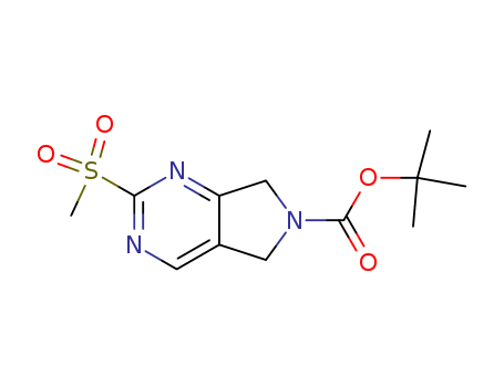 tert-Butyl2-(methylsulfonyl)-5H-pyrrolo[3，4-d]pyrimidine-6(7H)-carboxylate