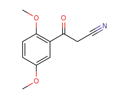 Molecular Structure of 898787-03-6 (2,5-DIMETHOXYBENZOYLACETONITRILE)