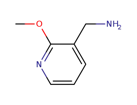 Molecular Structure of 354824-19-4 (3-Pyridinemethanamine,2-methoxy-(9CI))