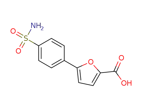 Molecular Structure of 773871-34-4 (5-(4-Aminosulfonylphenyl)-furan-2-carboxylic acid)
