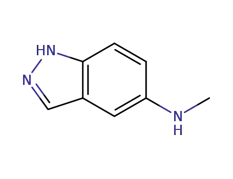 Molecular Structure of 478827-05-3 ((1H-INDAZOL-5-YL)-METHYL-AMINE)