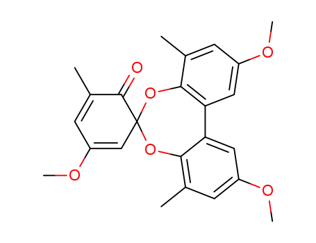 2',3,10'-trimethoxy-4',5,8'-trimethylspiro[cyclohexane-1,6'-dibenzo[d,f][1,3]dioxepine]-2,4-dien-6-one