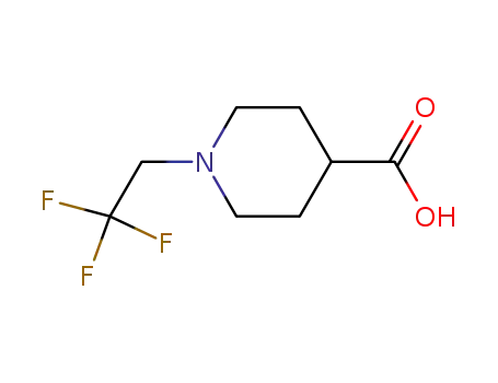 Molecular Structure of 937602-76-1 (1-(2,2,2-trifluoroethyl)piperidine-4-carboxylic acid)