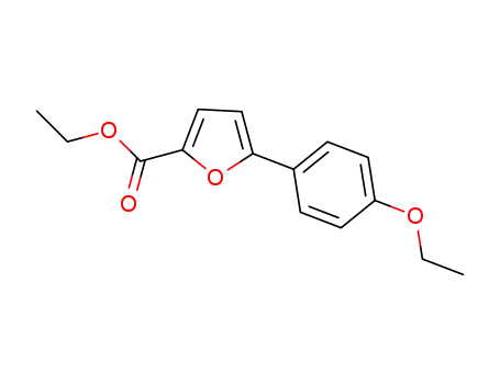 Molecular Structure of 1407150-39-3 (ethyl 5-(4-ethoxyphenyl)-furane-2-carboxylate)