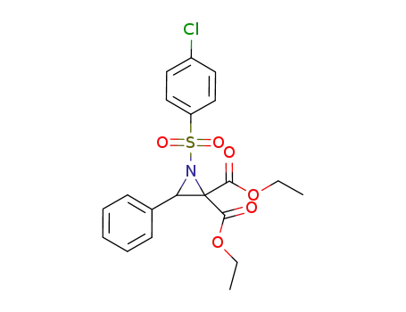 diethyl 1-((4-chlorophenyl)sulfonyl)-3-phenylaziridine-2,2-dicarboxylate