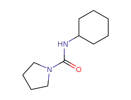 Molecular Structure of 38313-19-8 (N-cyclohexylpyrrolidine-1-carboxamide)
