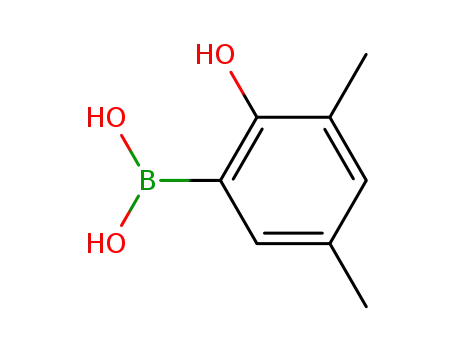 Molecular Structure of 259209-23-9 (Boronic acid, (2-hydroxy-3,5-dimethylphenyl)- (9CI))