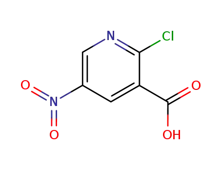 Molecular Structure of 42959-38-6 (2-Chloro-5-nitronicotinic acid)