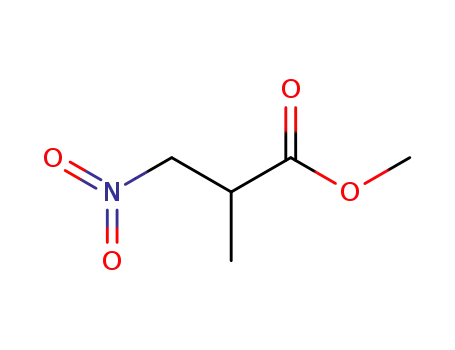 Molecular Structure of 63819-90-9 (Propanoic acid, 2-methyl-3-nitro-, methyl ester)