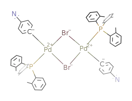 [Pd[P(o-tolyl)3](p-benzonitrile)(μ-Br)]2
