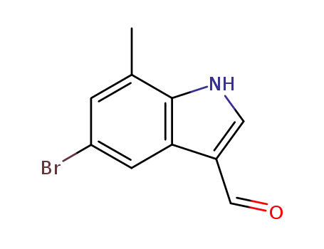 Molecular Structure of 16076-86-1 (5-BroMo-7-Methylindole-3-carboxaldehyde)