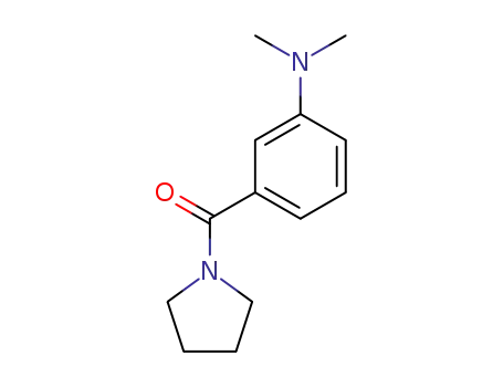 Molecular Structure of 1703-43-1 ([3-(dimethylamino)phenyl](pyrrolidin-1-yl)methanone)