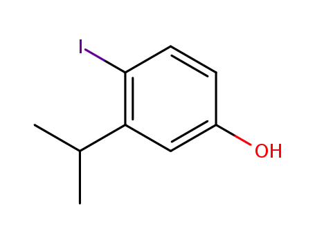 Molecular Structure of 1017608-20-6 (4-Iodo-3-isopropylphenol)