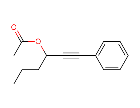 Molecular Structure of 134240-74-7 (1-n-propyl-3-phenylprop-2-ynyl acetate)