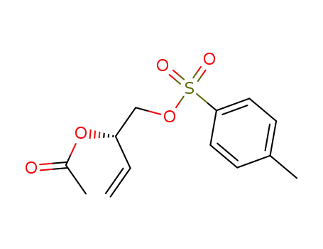 Molecular Structure of 138332-14-6 (3-Butene-1,2-diol, 2-acetate 1-(4-methylbenzenesulfonate), (S)-)