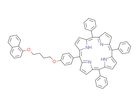 5-<4-(1-naphtyloxy)tetramethyleneoxyphenyl>-10,15,20-triphenylporphine