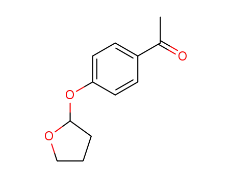 Molecular Structure of 61632-66-4 (Ethanone, 1-[4-[(tetrahydro-2-furanyl)oxy]phenyl]-)