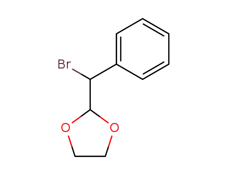 Molecular Structure of 4360-62-7 (1,3-Dioxolane, 2-(bromophenylmethyl)-)