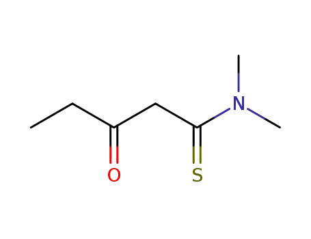 Molecular Structure of 178218-29-6 (Pentanethioamide,  N,N-dimethyl-3-oxo-)