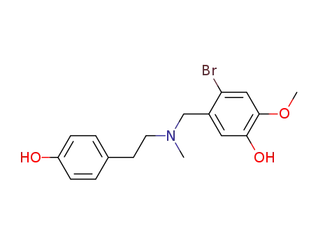 Phenol,
4-bromo-5-[[[2-(4-hydroxyphenyl)ethyl]methylamino]methyl]-2-methoxy-