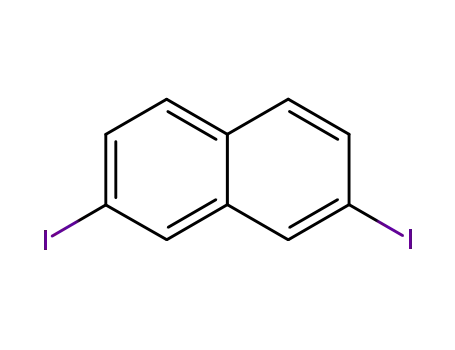 Molecular Structure of 58556-77-7 (2,7-Diiodonaphthalene)