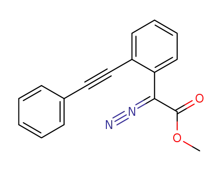 methyl 2-diazo-2-[2-(2-phenylethynyl)phenyl]acetate