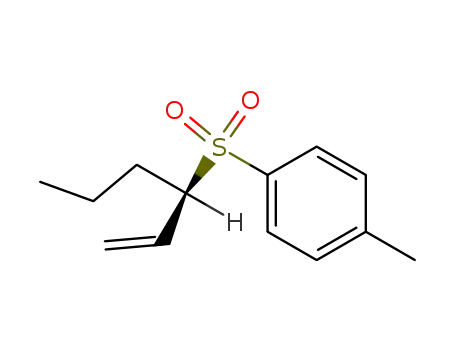 Molecular Structure of 89268-72-4 (Benzene, 1-[(1-ethenylbutyl)sulfonyl]-4-methyl-, (R)-)