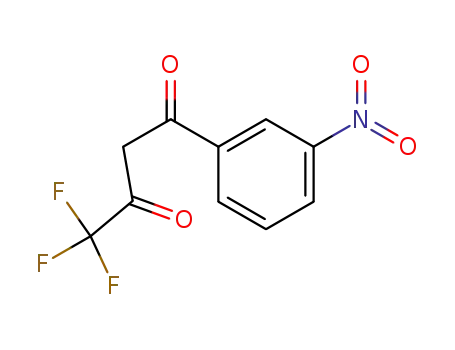 Molecular Structure of 57965-20-5 (4,4,4-trifluoro-1-(3-nitrophenyl)butane-1,3-dione)