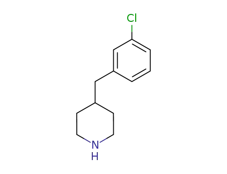 Molecular Structure of 251107-31-0 (4-(3-Chlorobenzyl)piperidine)
