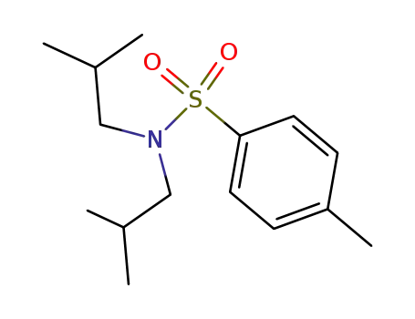Molecular Structure of 115281-07-7 (4-methyl-N,N-bis(2-methylpropyl)benzenesulfonamide)