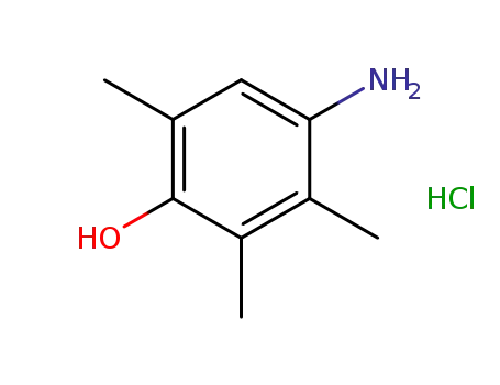 Molecular Structure of 10486-47-2 (4-amino-2,3,6-trimethylphenol hydrochloride)