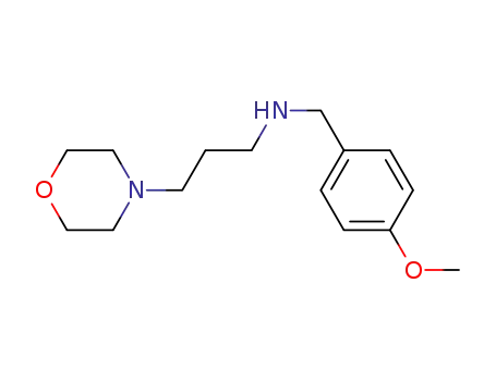 Molecular Structure of 436096-93-4 ((4-METHOXY-BENZYL)-(3-MORPHOLIN-4-YL-PROPYL)-AMINE)