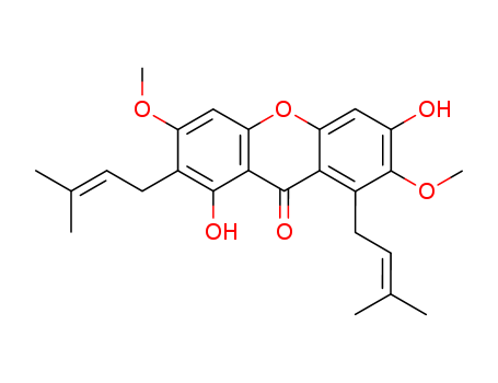 1,6-dihydroxy-3,7-dimethoxy-2,8-bis(3-methylbut-2-en-1-yl)-9...