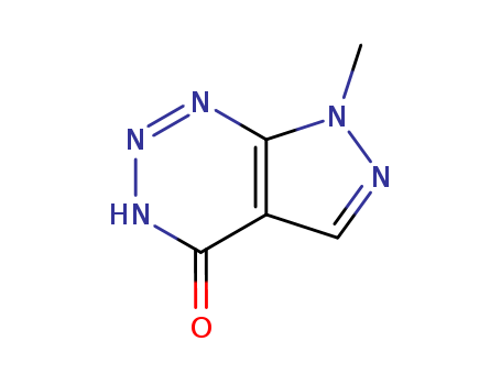7-Methyl-7H-pyrazolo[3,4-d]-v-triazin-4-ol