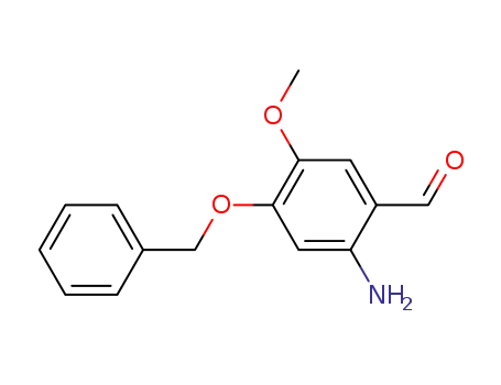 Molecular Structure of 82583-95-7 (2-Amino-5-methoxy-4-(phenylmethoxy)benzaldehyde)