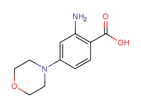 Molecular Structure of 404010-74-8 (2-Amino-4-morpholinobenzoic Acid)