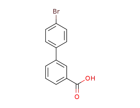 Molecular Structure of 885951-66-6 (4'-Bromobiphenyl-3-carboxylic acid, 95%)
