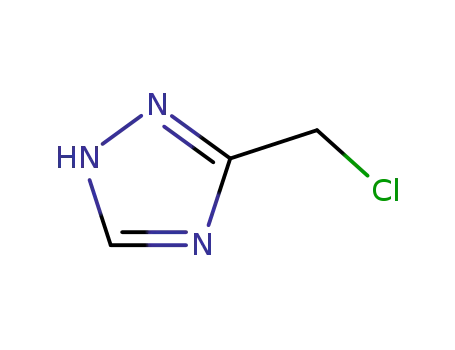 Molecular Structure of 55928-92-2 (3-CHLOROMETHYL-4H-[1,2,4]TRIAZOLE)