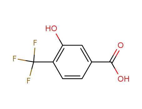 Molecular Structure of 126541-87-5 (3-Hydroxy-4-trifluoromethylbenzoic acid)