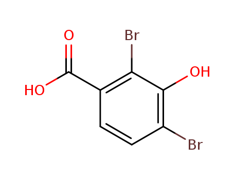 2,4-dibromo-3-hydroxybenzoic acid cas no. 91659-00-6 97%