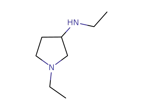 Molecular Structure of 108963-17-3 (3-Pyrrolidinamine, N,1-diethyl-)