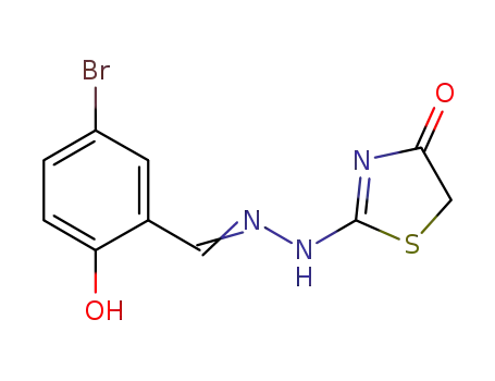2-f2-[(5-bromo-2-hydroxyphenyl)methylidene]hydrazinylg-1,3-thiazol-4(5H)-one