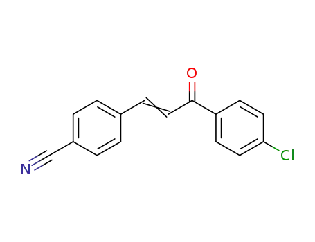 Molecular Structure of 62584-60-5 (Benzonitrile, 4-[3-(4-chlorophenyl)-3-oxo-1-propenyl]-)