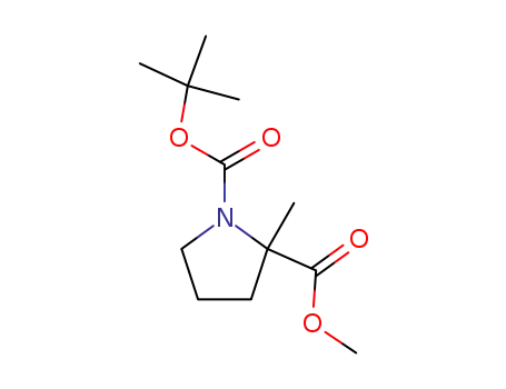 Molecular Structure of 317355-80-9 (1-tert-butyl 2-methyl 2-methylpyrrolidine-1,2-dicarboxylate)