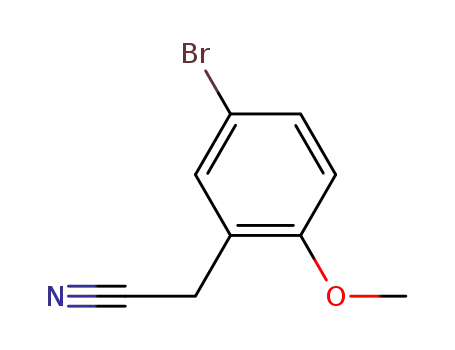 Molecular Structure of 7062-40-0 (5-BROMO-2-METHOXYPHENYLACETONITRILE)
